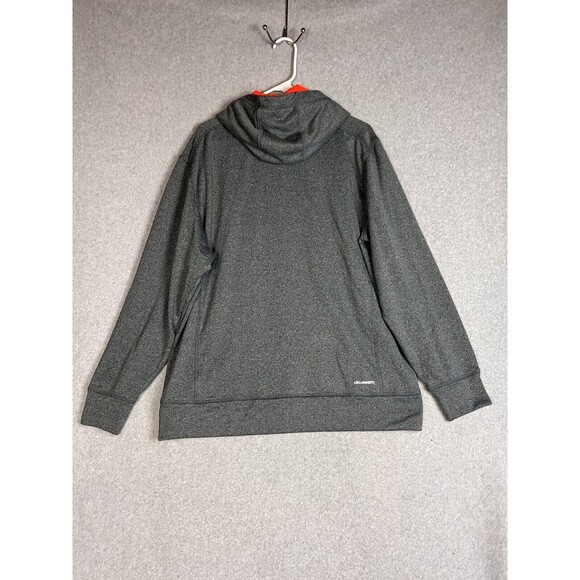 Adidas Ultimate Hoodie Long Sleeve Sweatshirt Men’s XL Grey & Orange Climawarm - Picture 3 of 10